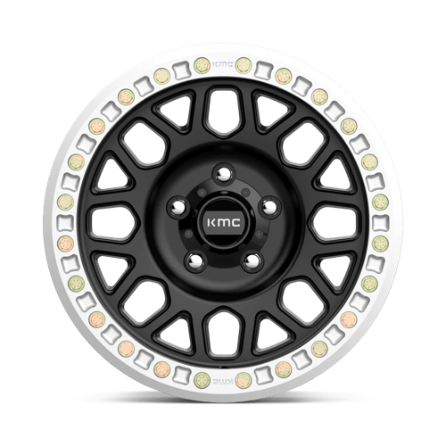 20X9 KMC KM234 GRENADE DESERT BEADLOCK RIMS - SATIN BLACK 8X165.1