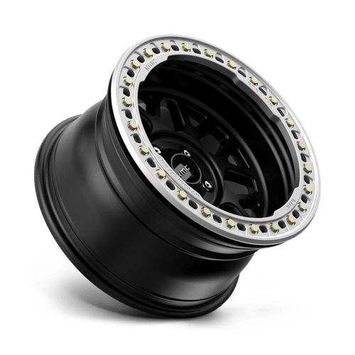 18X9 KMC KM235 GRENADE CRAWL BEADLOCK RIMS - SATIN BLACK 5X127
