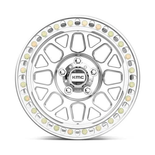 18X9 KMC KM235 GRENADE CRAWL BEADLOCK RIMS - MACHINED 8X165.1