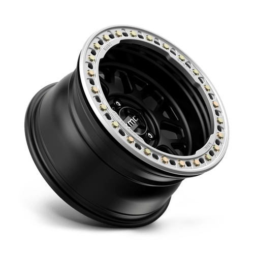 17X9 KMC KM235 GRENADE CRAWL BEADLOCK SATIN BLACK 6X139.7