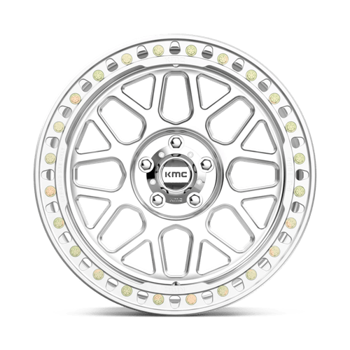 20X10 KMC KM235 GRENADE CRAWL BEADLOCK RIMS - MACHINED 5X127