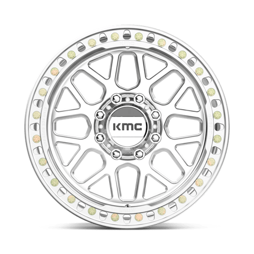 20X10 KMC KM235 GRENADE CRAWL BEADLOCK RIMS - MACHINED 8X165.1
