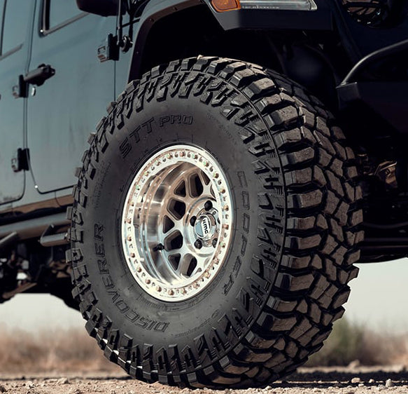 17X9 KMC KM235 GRENADE CRAWL BEADLOCK RIMS - MACHINED 8X165.1