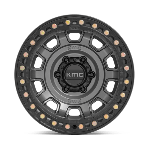 17X9 KMC KM236 TANK BEADLOCK ANTHRACITE 5X127