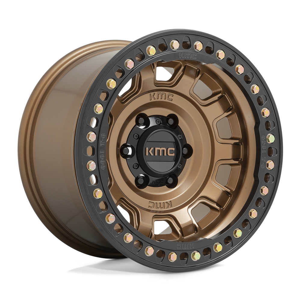 17X9 KMC KM236 TANK BEADLOCK MATTE BRONZE 6X139.7