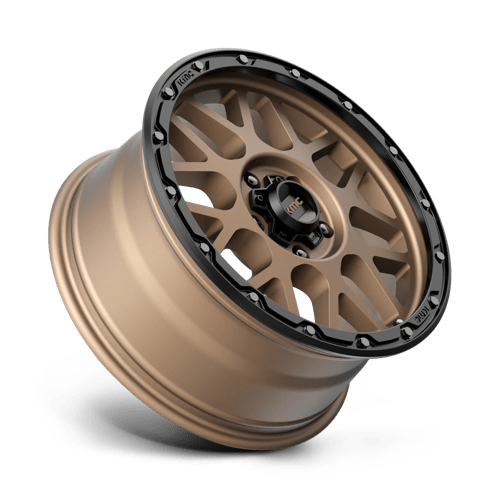 18X8.5 KMC KM535 GRENADE OFF-ROAD MATTE BRONZE W/ M-BLACK LIP 5X127