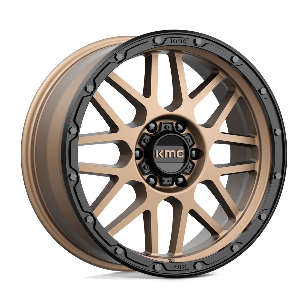 20X9 KMC KM535 GRENADE OFF-ROAD MATTE BRONZE W/ M-BLACK LIP 6X139.7