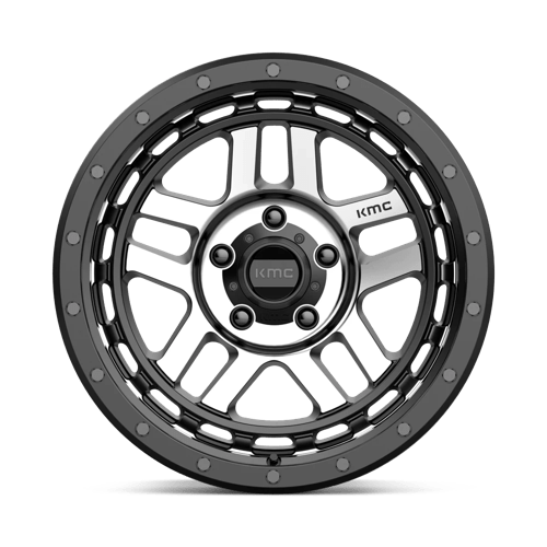 18X8.5 KMC KM540 RECON SATIN BLACK MACHINED 5X127