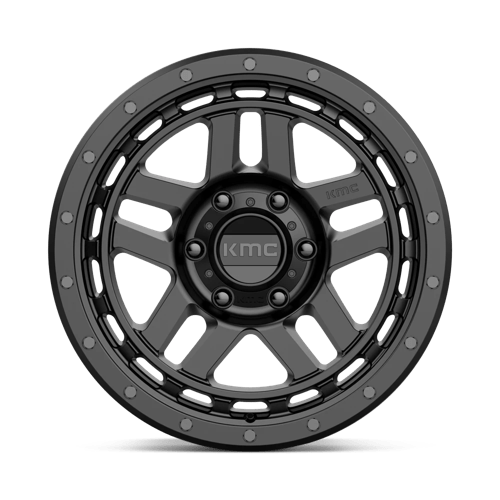 18X8.5 KMC KM540 RECON SATIN BLACK 6X114.3