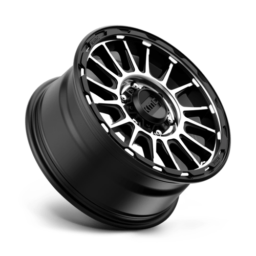 16X8 KMC KM542 IMPACT SATIN BLACK MACHINED 6X139.7