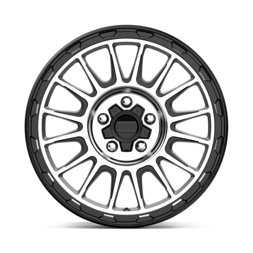17X8 KMC KM542 IMPACT SATIN BLACK MACHINED 5X114.3
