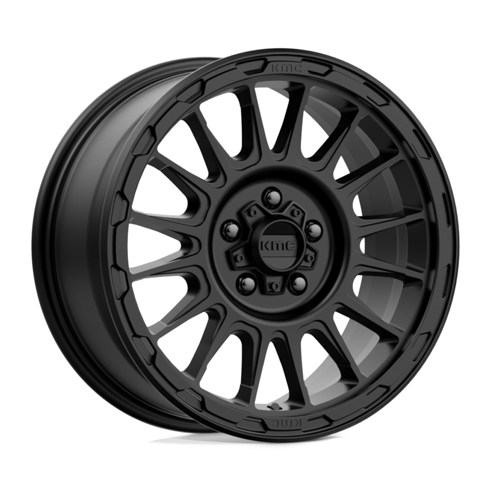 17X8 KMC KM542 IMPACT SATIN BLACK 5X114.3