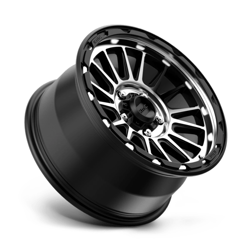 17X9 KMC KM542 IMPACT SATIN BLACK MACHINED 5X127