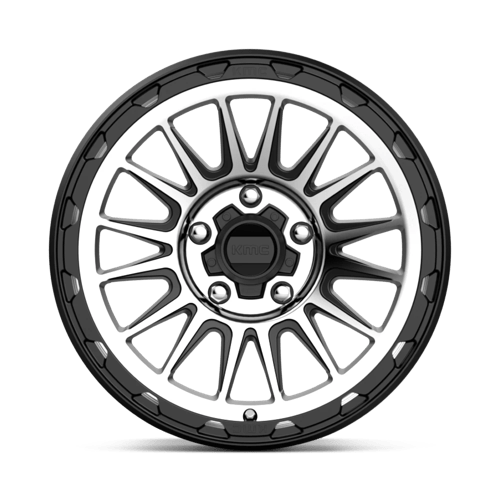 17X9 KMC KM542 IMPACT SATIN BLACK MACHINED 5X127