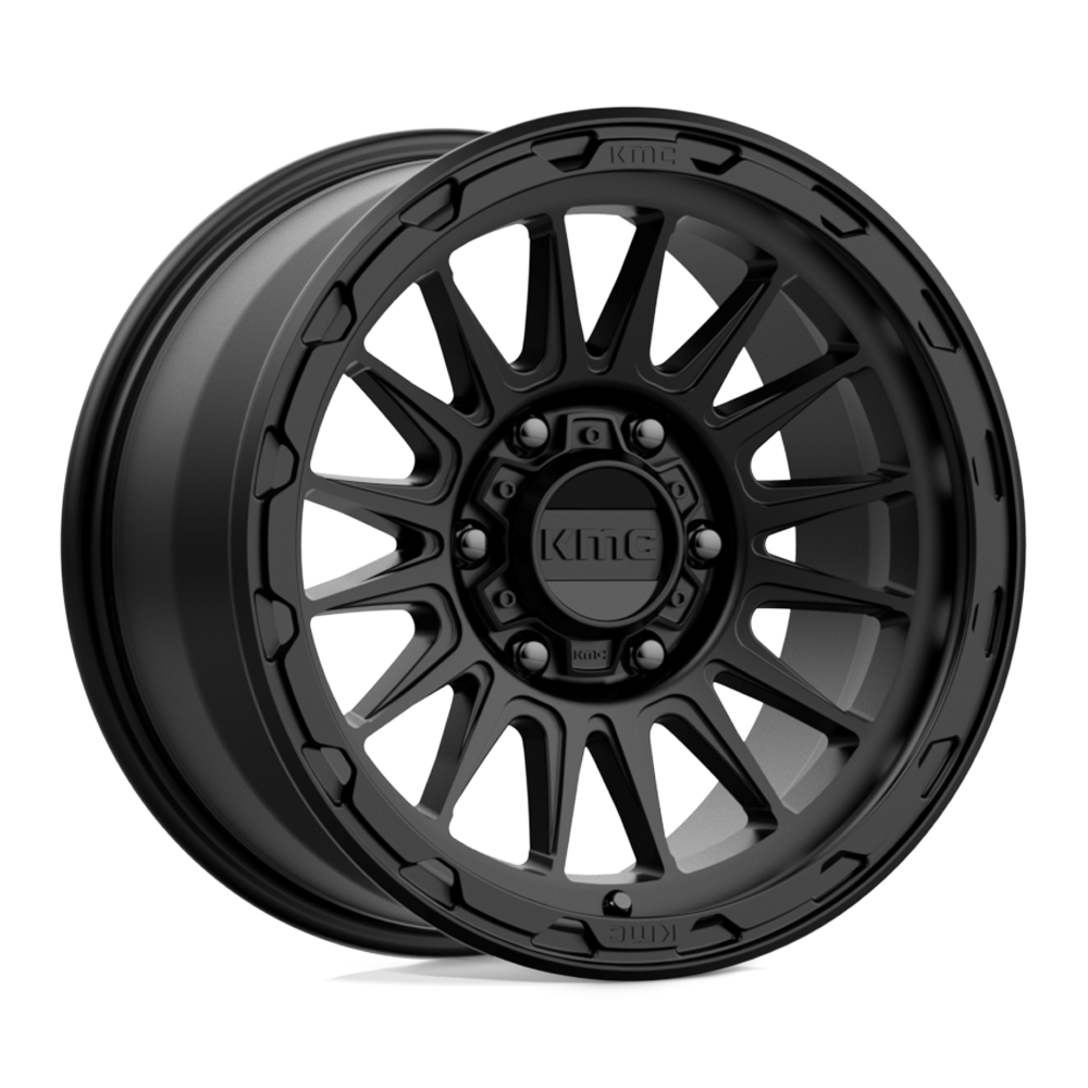 17X9 KMC KM542 IMPACT SATIN BLACK 6X139.7