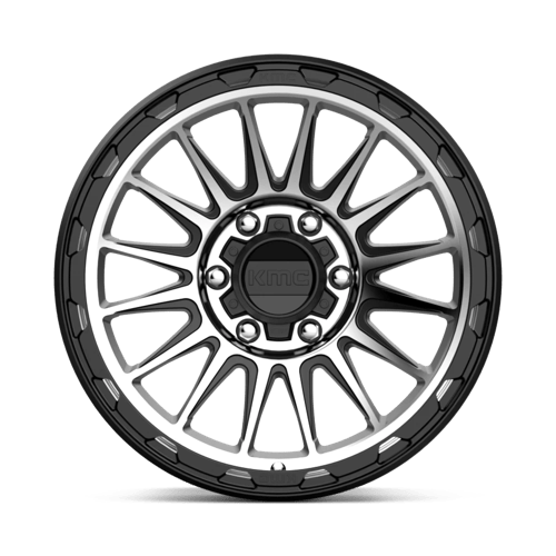 18X9 KMC KM542 IMPACT SATIN BLACK MACHINED 6X139.7