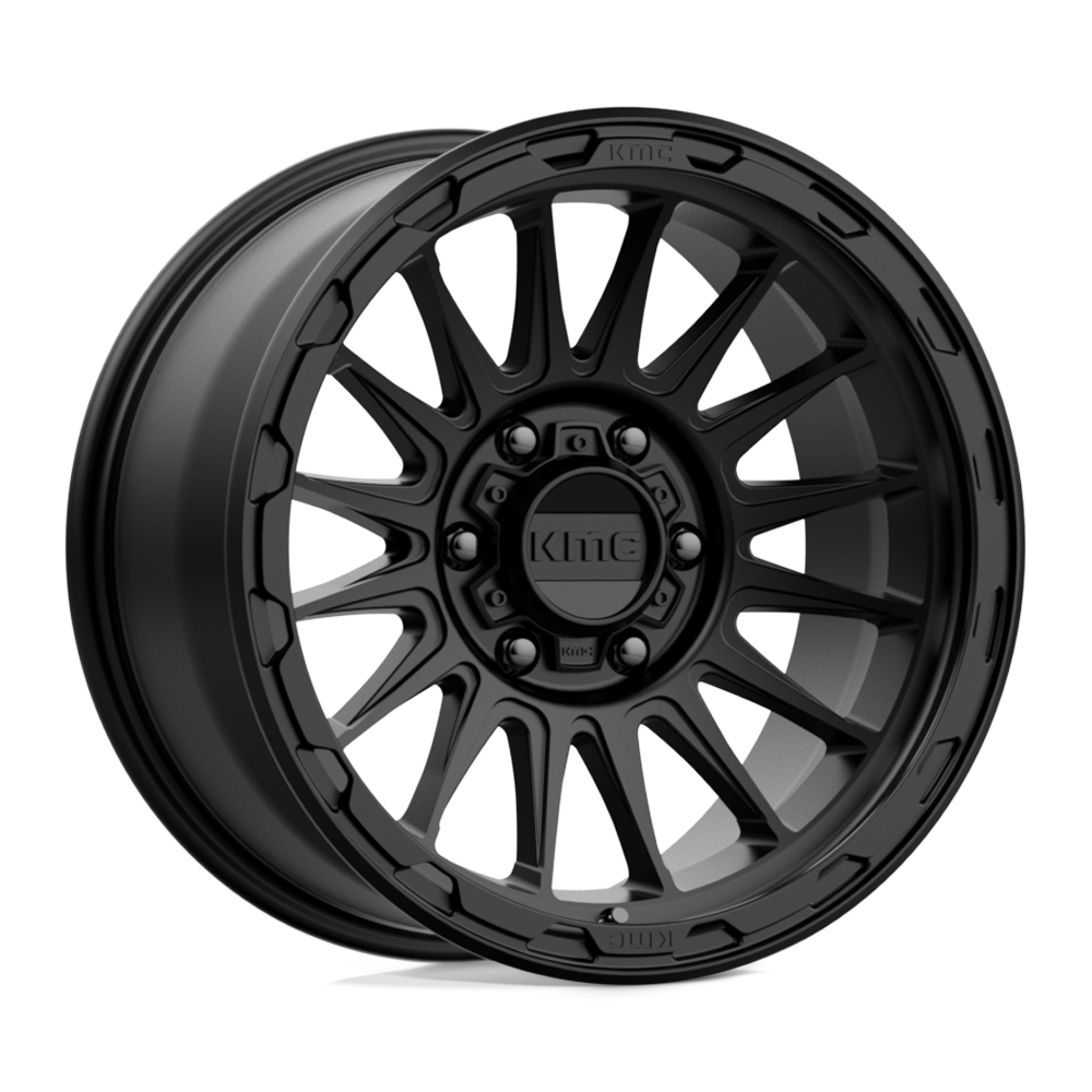 18X9 KMC KM542 IMPACT SATIN BLACK 6X135
