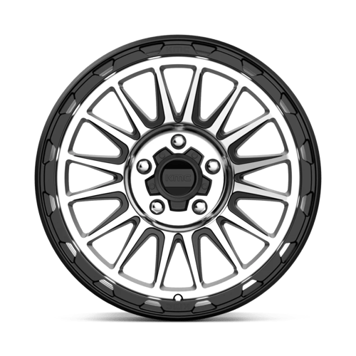 18X9 KMC KM542 IMPACT SATIN BLACK MACHINED 5X127