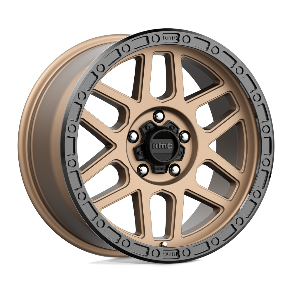 18X9 KMC KM544 MESA MATTE BRONZE W/ BLACK LIP 5X150