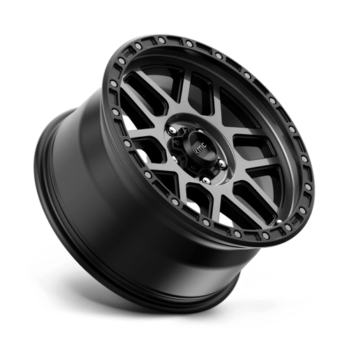 18X9 KMC KM544 MESA SATIN BLACK W/ GRAY TINT 5X127