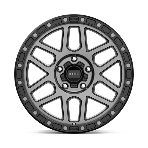 17X9 KMC KM544 MESA SATIN BLACK W/ GRAY TINT 5X150