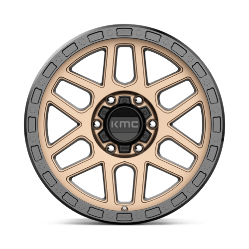 18X9 KMC KM544 MESA MATTE BRONZE W/ BLACK LIP 6X114.3