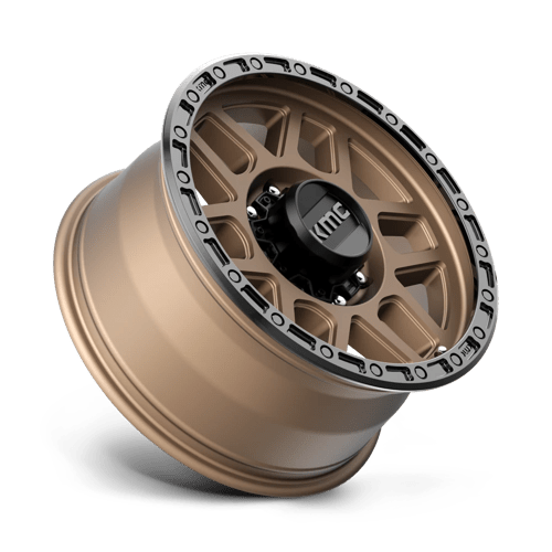 18X9 KMC KM544 MESA MATTE BRONZE W/ BLACK LIP 8X165.1
