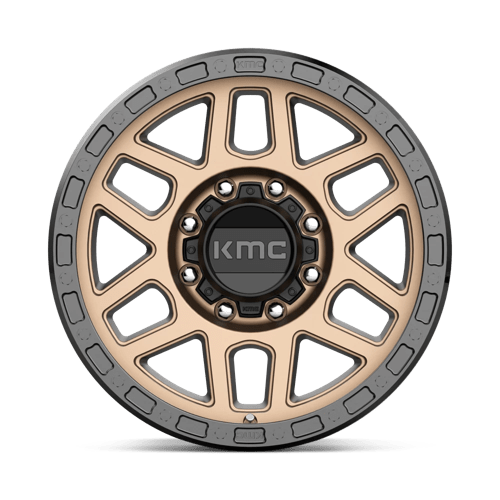18X9 KMC KM544 MESA MATTE BRONZE W/ BLACK LIP 8X180