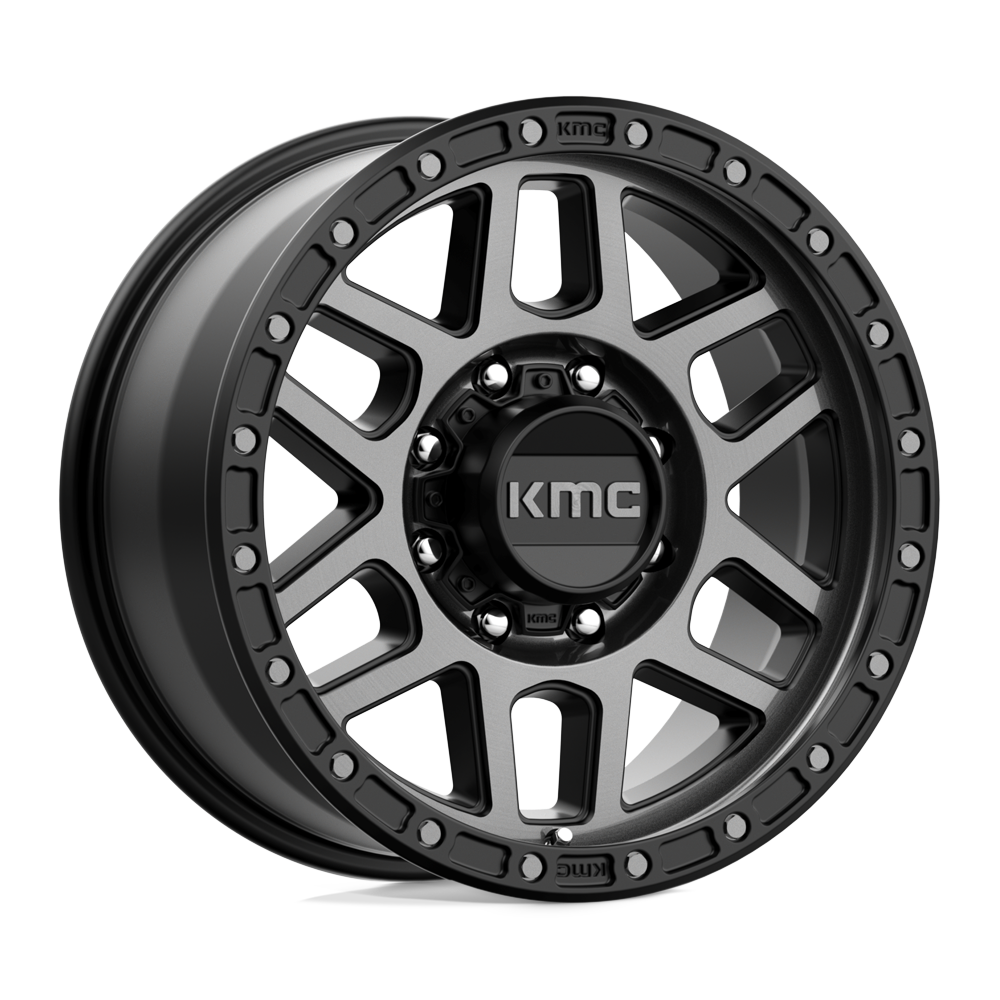 17X9 KMC KM544 MESA SATIN BLACK W/ GRAY TINT 8X170