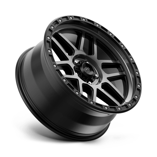17X8.5 KMC KM544 MESA SATIN BLACK W/ GRAY TINT 5X127