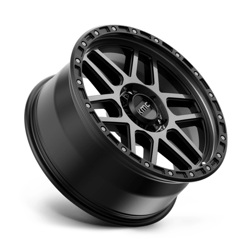 20X9 KMC KM544 MESA SATIN BLACK W/ GRAY TINT 6X139.7