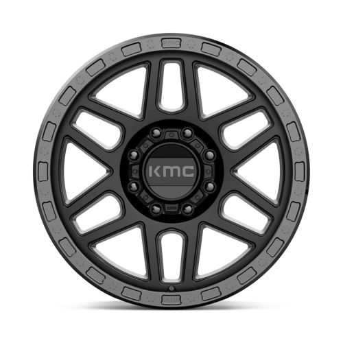20X9 KMC KM544 MESA SATIN BLACK W/ GLOSS BLACK LIP 8X170