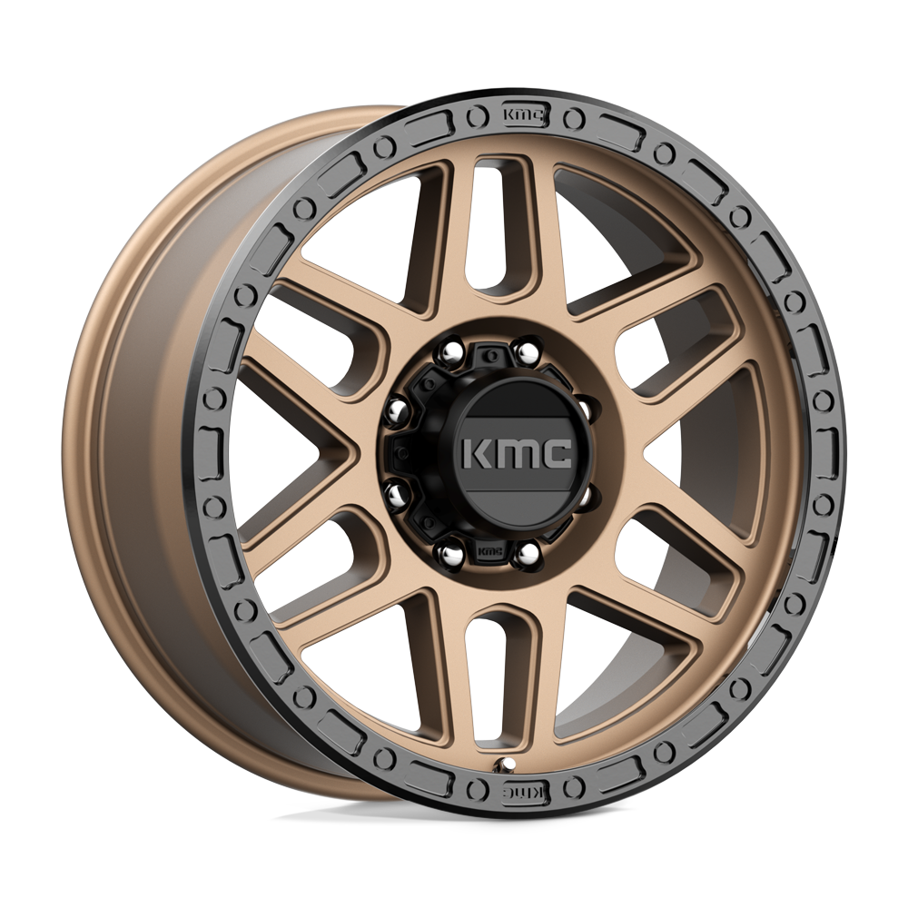 17X9 KMC KM544 MESA MATTE BRONZE W/ BLACK LIP 8X170