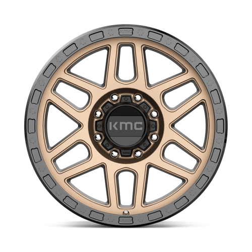 17X9 KMC KM544 MESA MATTE BRONZE W/ BLACK LIP 8X165.1