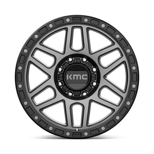 17X9 KMC KM544 MESA SATIN BLACK W/ GRAY TINT 8X165.1