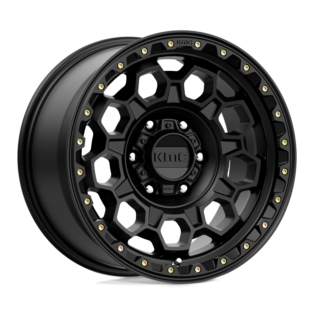 17X9 KMC KM545 TREK SATIN BLACK 6X139.7