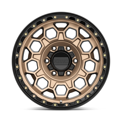 17X9 KMC KM545 TREK MATTE BRONZE W/ BLACK LIP 6X139.7