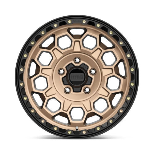 17X9 KMC KM545 TREK MATTE BRONZE W/ BLACK LIP 5X127