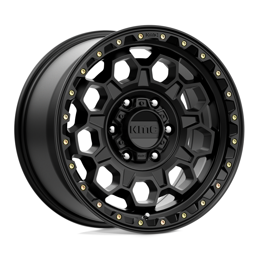 17X9 KMC KM545 TREK SATIN BLACK 6X114.3