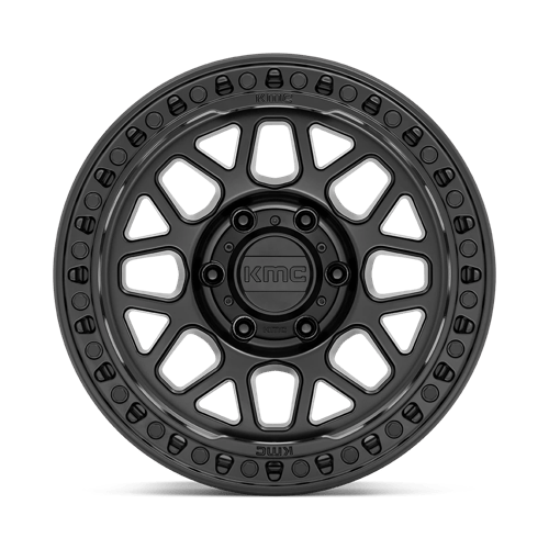 18X8.5 KMC KM549 GRS RIMS - SATIN BLACK 8X180