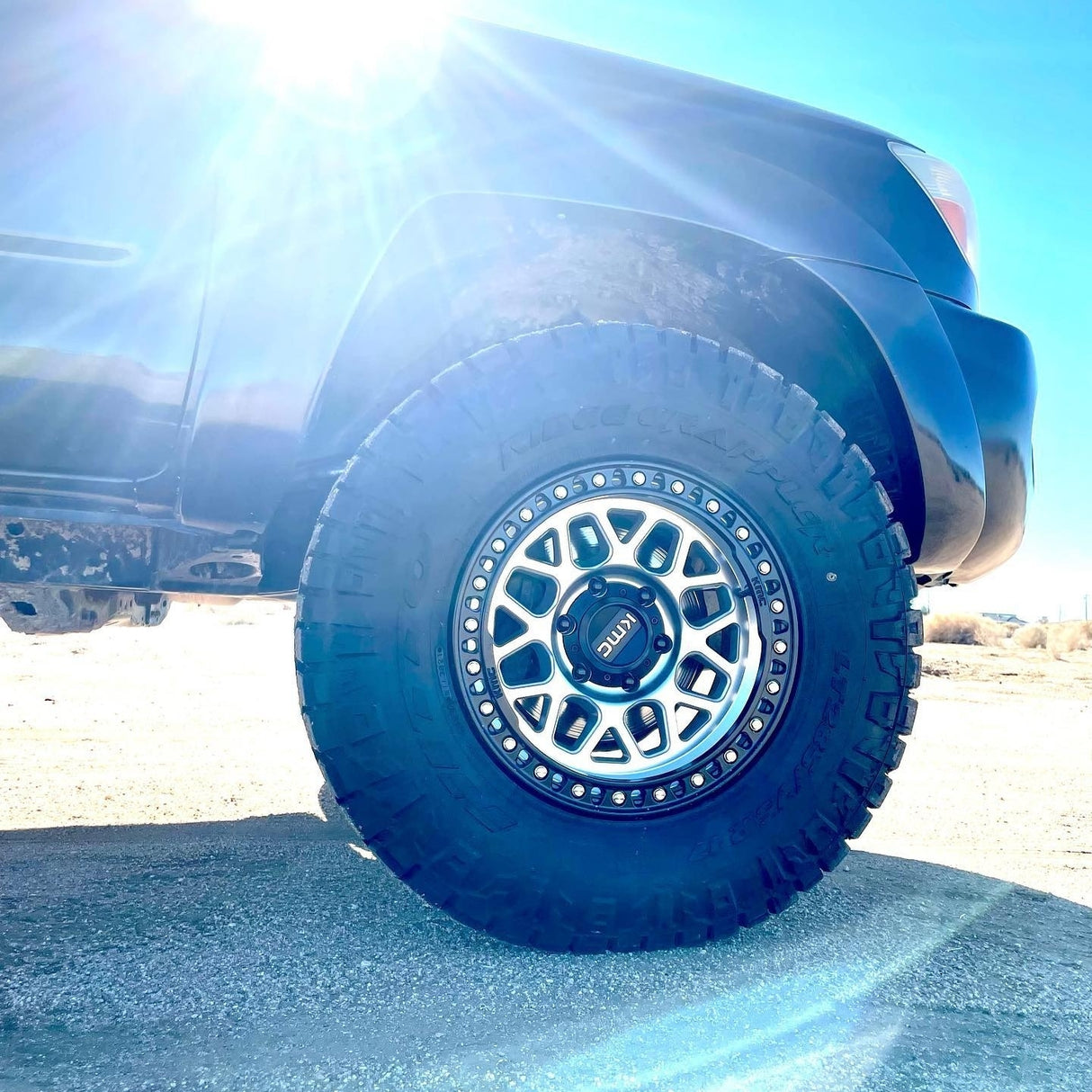 20X9 KMC KM549 GRS RIMS - MACHINED W/ SATIN BLACK LIP 8X165.1