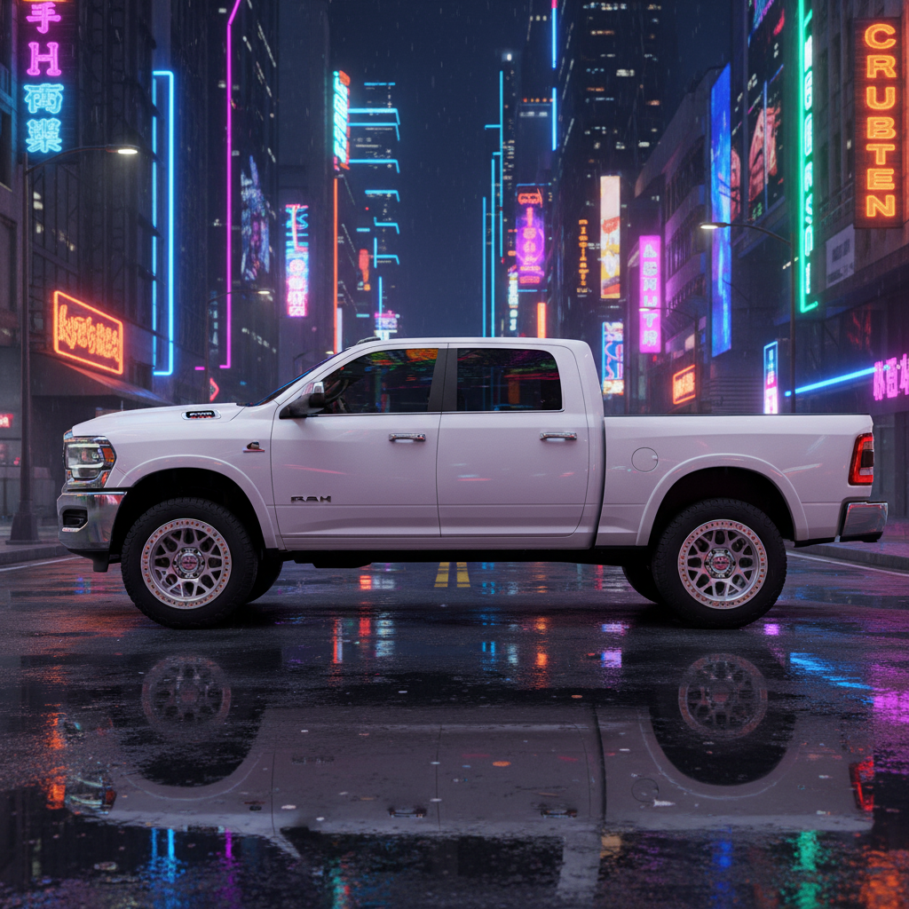 17X8.5 KMC KM549 GRS RIMS - GLOSS SILVER W/ MACHINED FACE 8X165.1