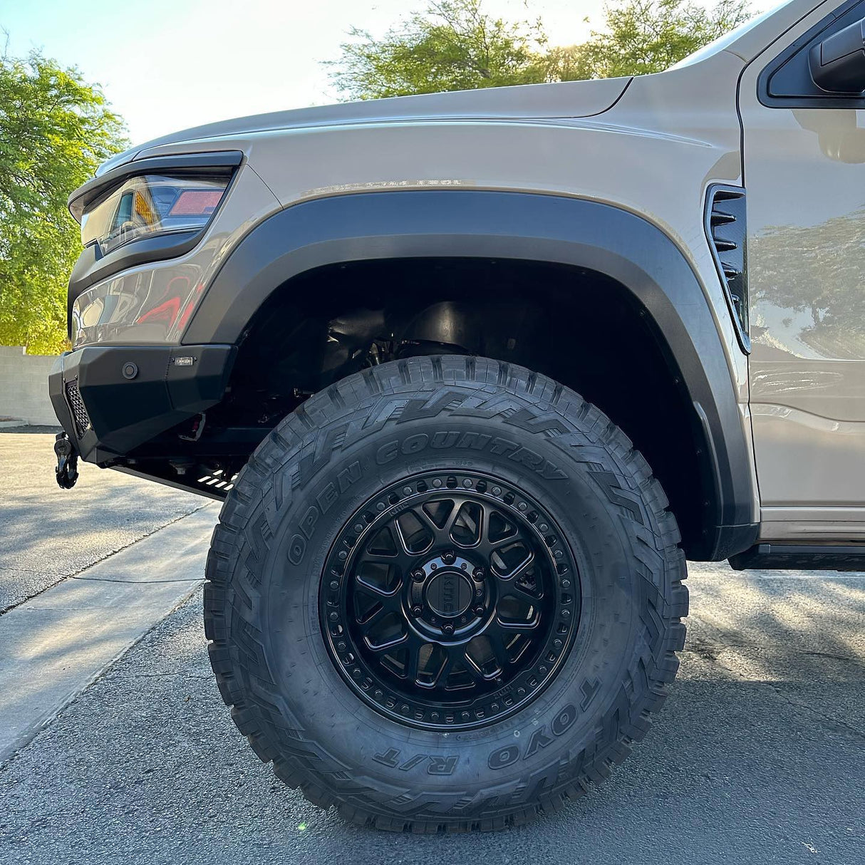 17X8.5 KMC KM549 GRS RIMS - SATIN BLACK 8X165.1