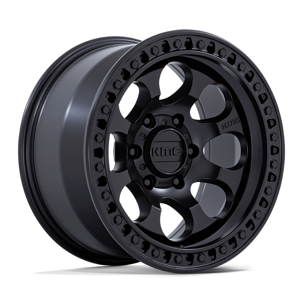 17X9 KMC KM550 RIOT SBL SATIN BLACK 6X135