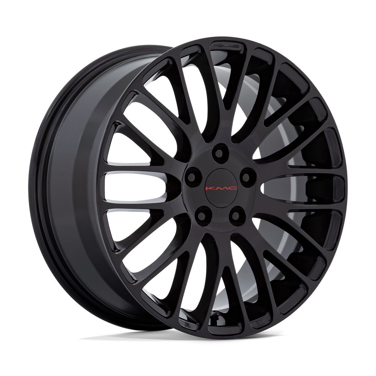 18X8 KMC KM693 MAZE GLOSS BLACK 5X114.3