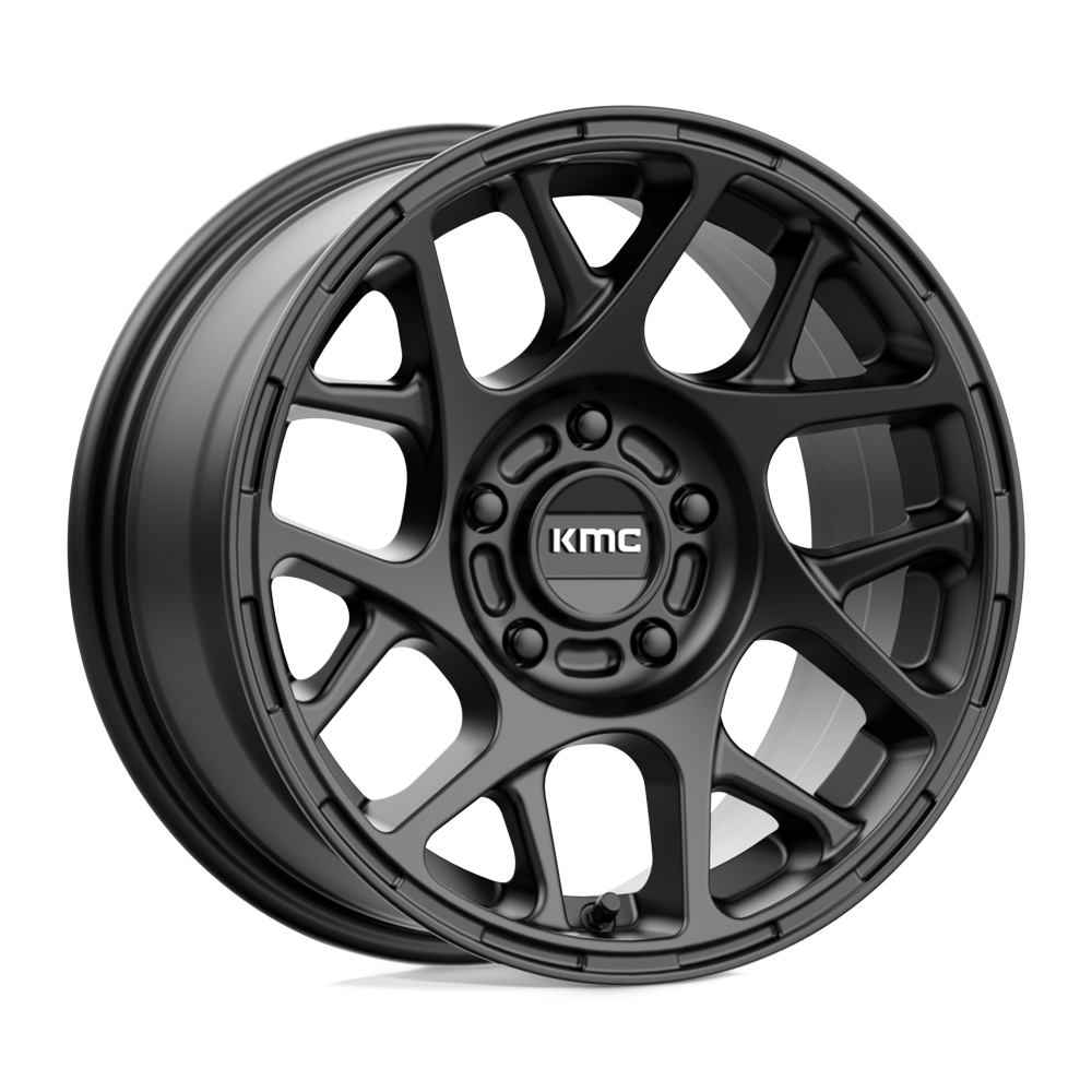17X8 KMC KM708 BULLY SATIN BLACK 5X120
