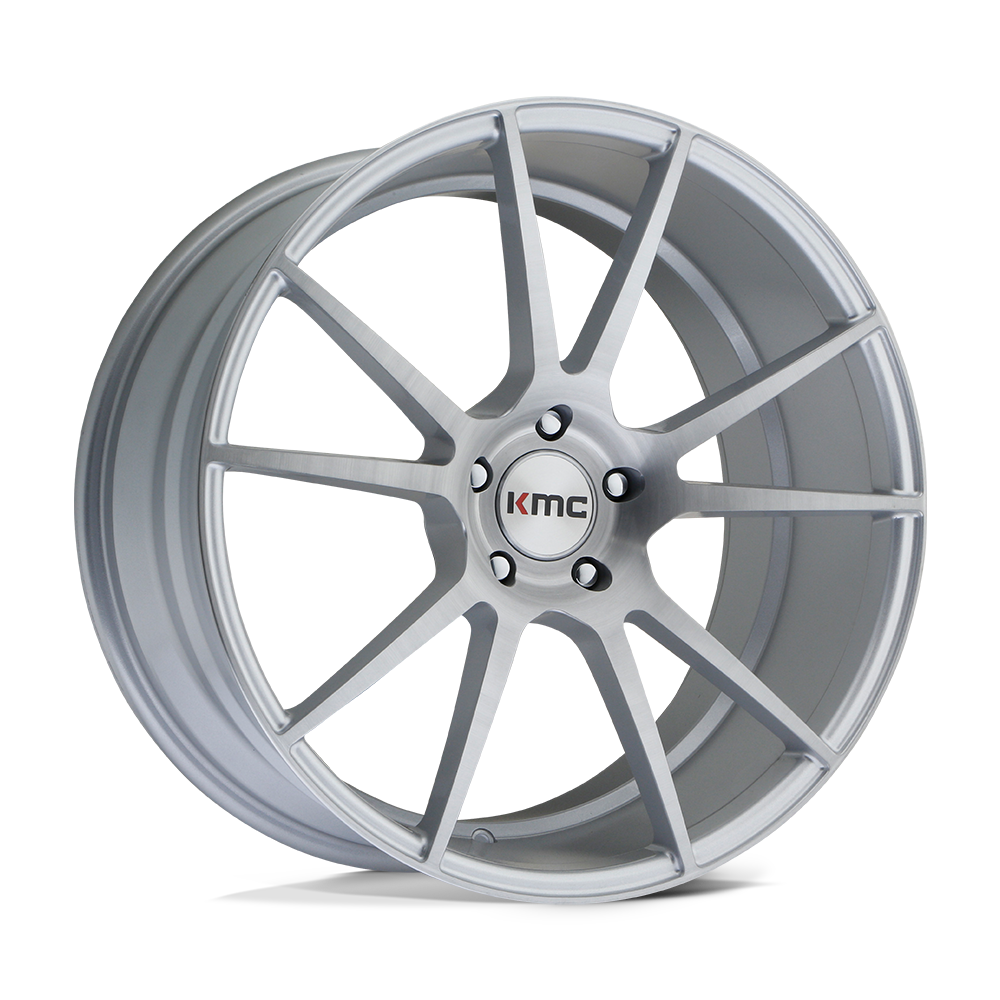 20X10 KMC KM709 FLUX BRUSHED SILVER 5X114.3