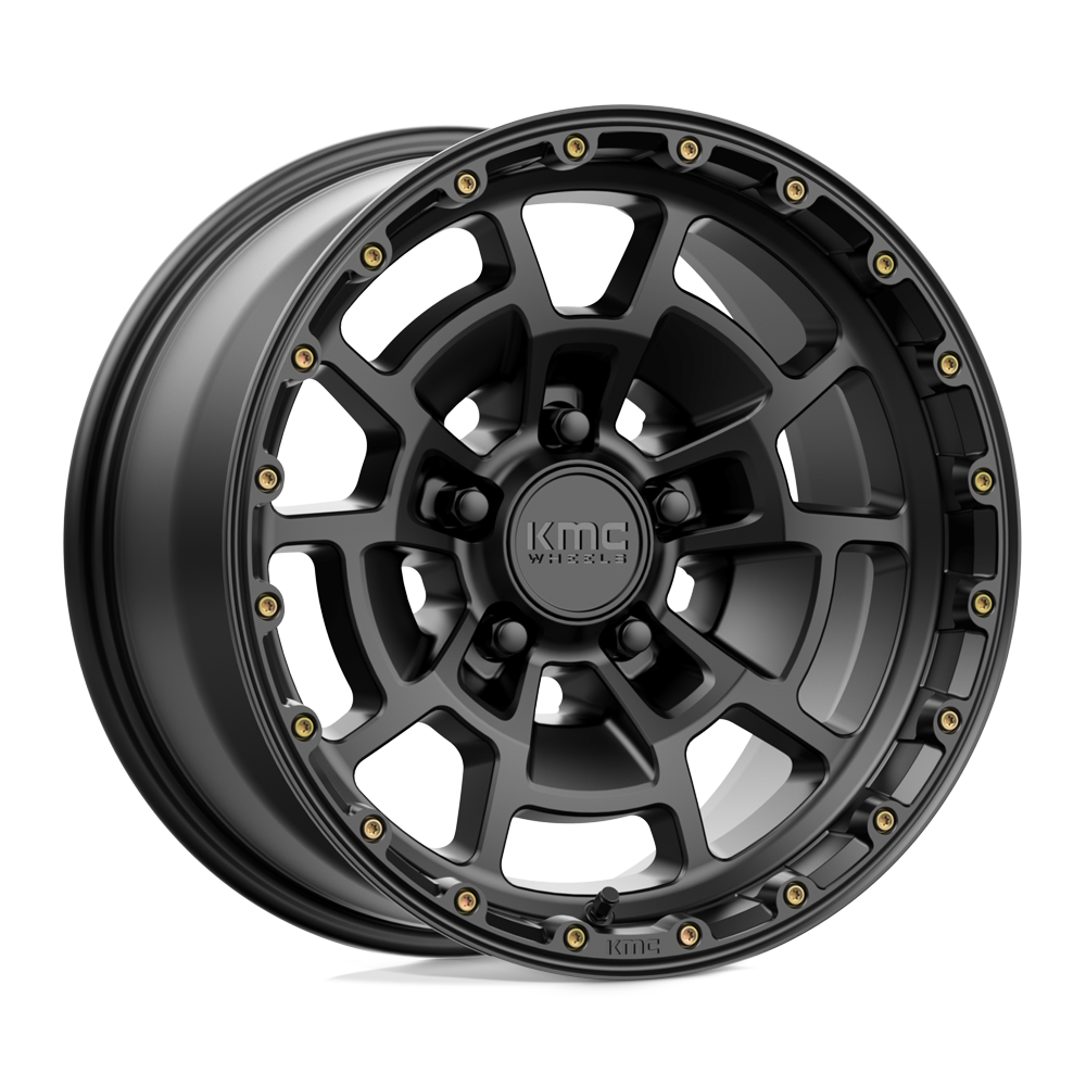 17X8.5 KMC KM718 SUMMIT SATIN BLACK 5X127