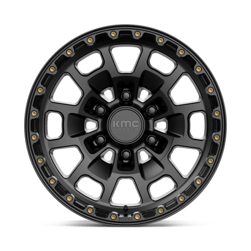 17X8.5 KMC KM718 SUMMIT SATIN BLACK 6X139.7