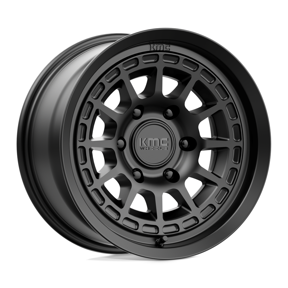 17X8 KMC KM719 CANYON SATIN BLACK 6X139.7